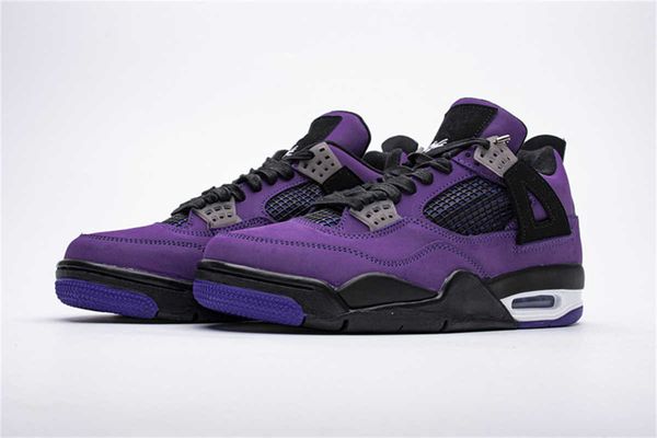 

shoes scot x jumpman 4 purple mens sneakers sports original fast delivery
