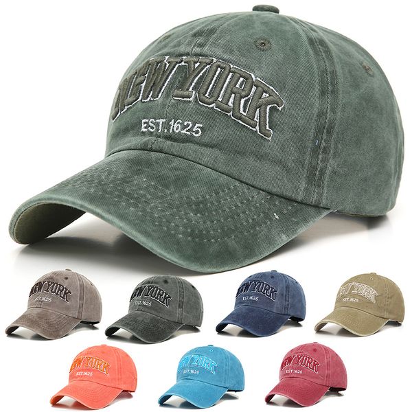

new york retro baseball cap men fishing men's brand caps for women cotton hat ball caps casquette dad hats, Blue;gray