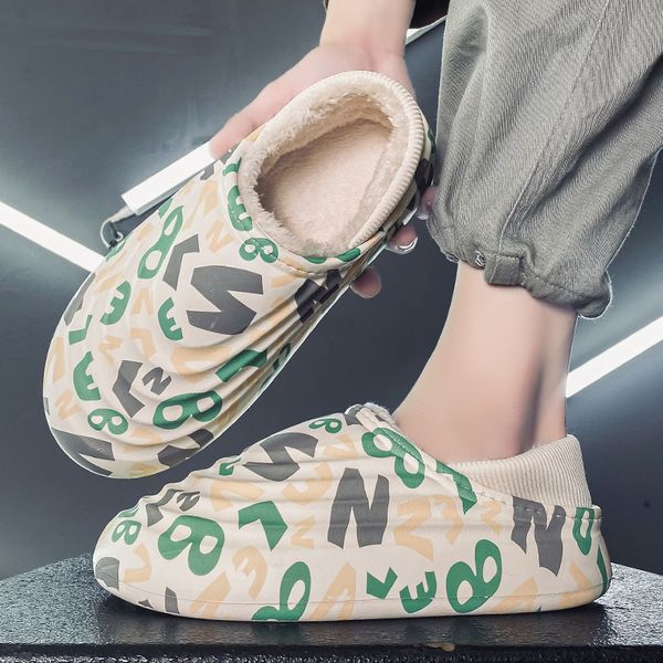 

shoes designer classic fashion latest style lightweight breathable comfortable insole non slip soft sole letter pattern cotton slippers for, Red;white