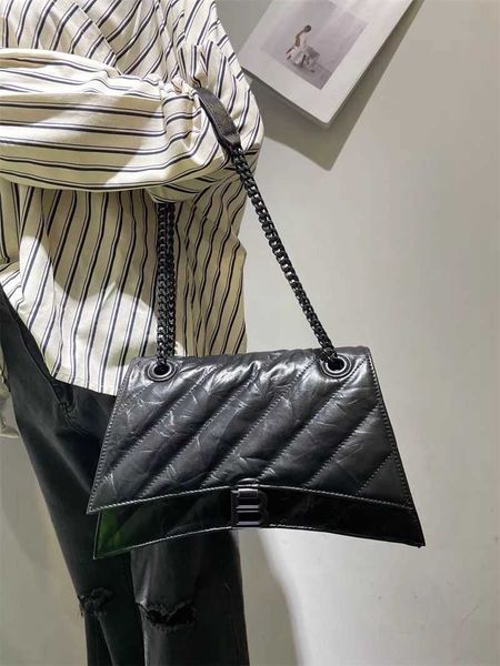 

designer luxury womens bag balencigas handbag b-shaped paris single shoulder messenger fashion square gift shoulder oblique span versatile h