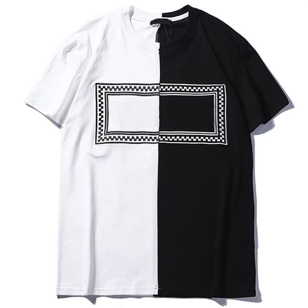 

2021 men women luxury fashion designer t shirts summer short sleeve letter embroidery tshirts mens tees t-shirts for women cas2724, White;black