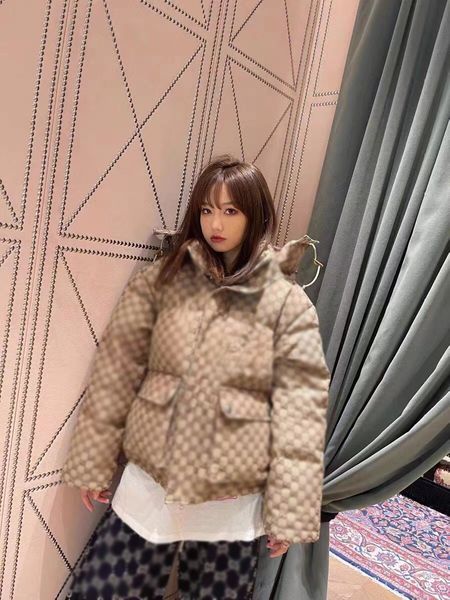 

fashion down jacket letter printing puffer jacket detachable hat outerwear parkas outdoor long sleeve parka streetwear classic coat black ho