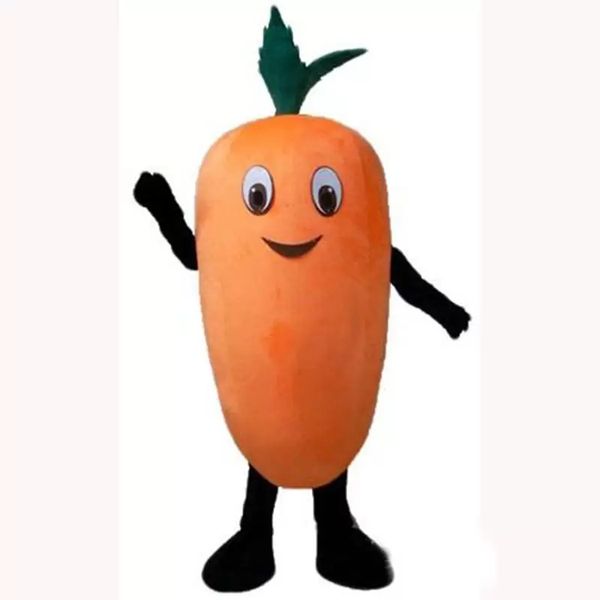 

2022 festival dress carrot mascot costume halloween christmas fancy party dress friuts advertising leaflets clothings carnival adults outfit, Red;yellow