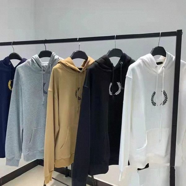 

mens hoodies sweatshirt long sleeve hooded letter thick ear of wheat hip hop loose men woman clothing j6tv#, Black