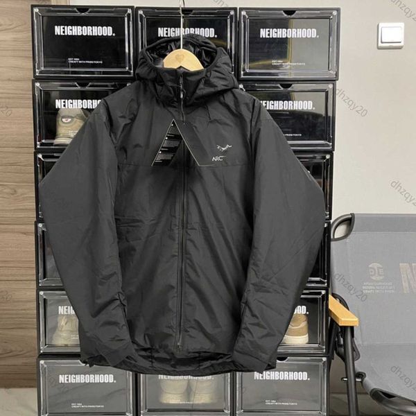 

arc jacket hoodie designer cotton shirt mens outdoor waterproof windproof jacket thickened thermal coat zipper sweatshirt, Black;brown
