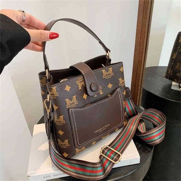 

10% off 2023 designer bag explosive models handbags printing bucket belt portable personalized diagonal