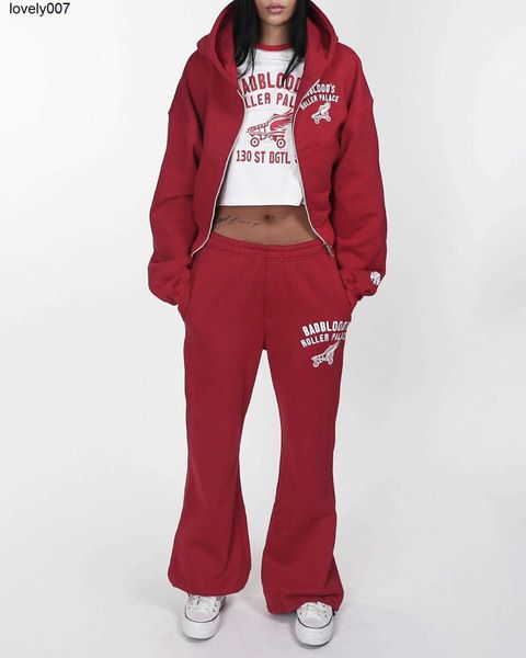 

men's hoodies designer sweatshirts south badblood sweater loose letter embroidery round neck hooded casual couple coat men women, Black