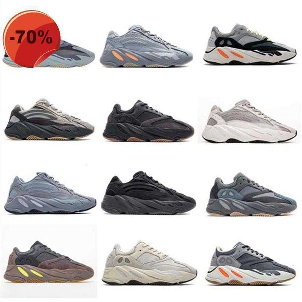 

running shoes sport sneakers solid grey utility black 3m reflective 700 v2 inertia tephra vanta men women without box eur 36-45 or221h