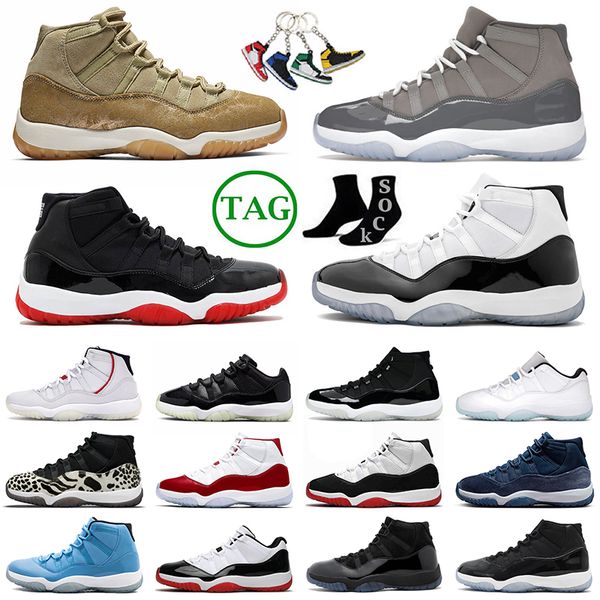 

us 13 jumpman 11 basketball shoes midnight navy outdoor j11 olive lux low 72-10 men trainers 11s cherry space jam cool grey offs white conco, White;red