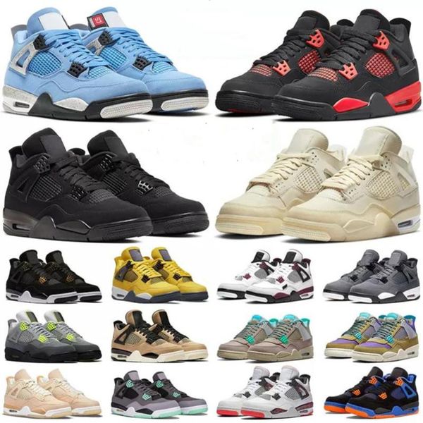 

jumpman 4 retro basketball shoes bred 4s unc black cat university blue the cactus white grey mens pure royalty men sport sneakers eur 36 woe