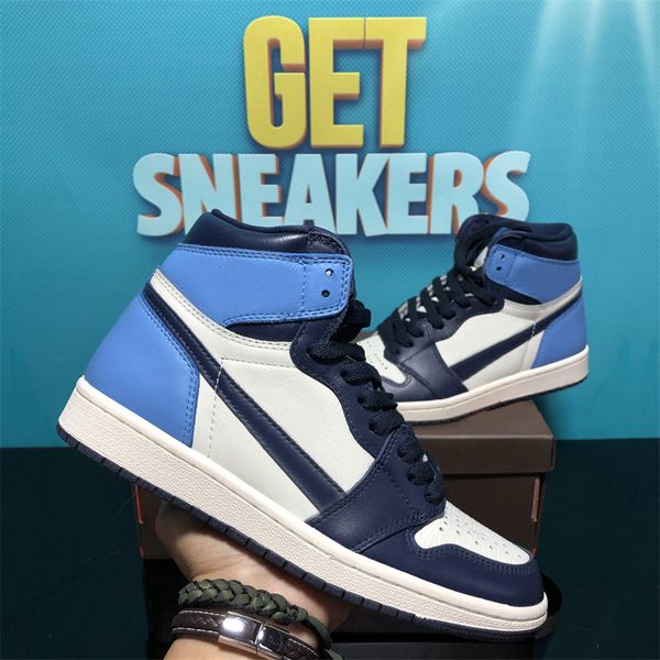 

jumpman 1 basketball shoes men woman reverses mocha designer trainers marina blue suede leather 1s basketball sneakers smoke grey outdoor pa
