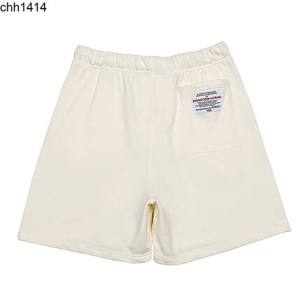 

chaopaigao street rrr123 solid color basic shorts loose casual capris drawstring men's and women's shorts, White;black