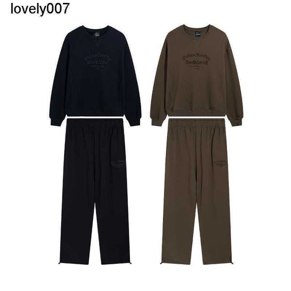 

men's tracksuits designer south babdlood small alphabet embroidery sports suit loose casual sweater pants men women lovers, Gray