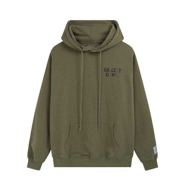 

brand hoodies casual classic alphabet slogan print hoodie sweatshirt for men and women army green, Black