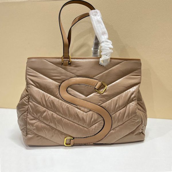 

cotton shopping bag tote handbags crossbody bags stripes travel handbag genuine leather interior zip pocket large pouch embossed letter