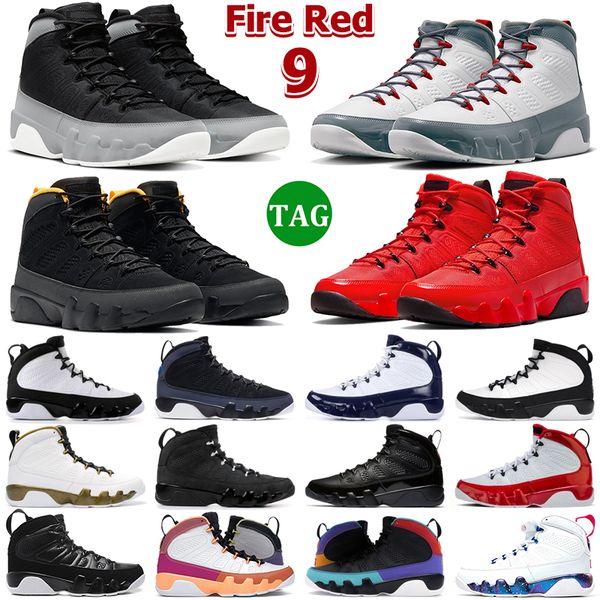 

jumpman 9 basketball shoes men 9s fire red chile particle grey university blue gold anthracite bred patent statue mens trainers outdoor