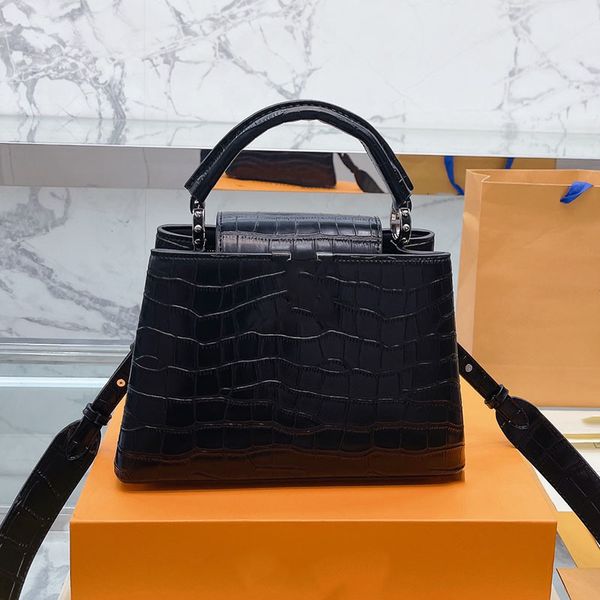 

handbags women totes alligator cross body bag shoulder shopping bags lady tote handbag purse genuine leather crocodile super soft removable