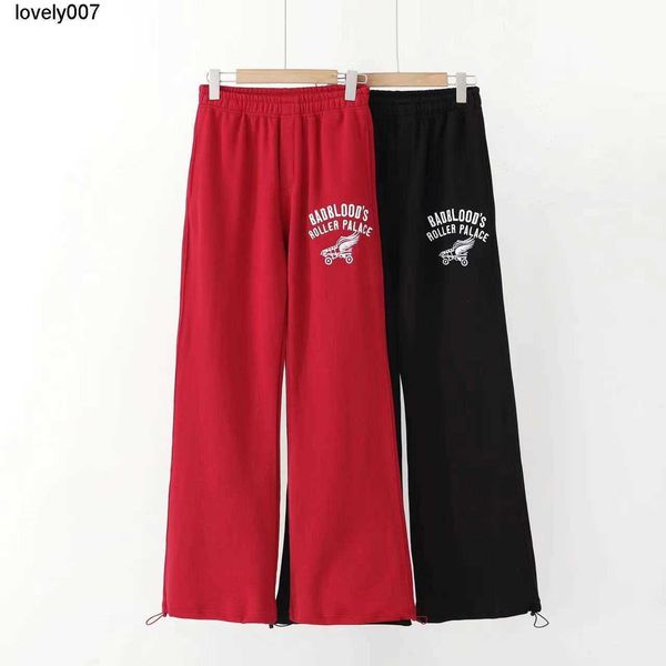 

men's pants designer minority badblood heavy industry skateboard shoes letter embroidery american straight casual pants, Black