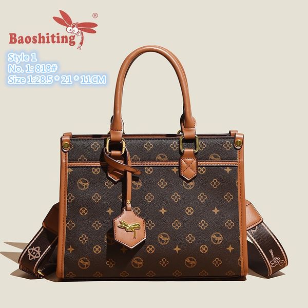 

wholesale factory ladies shoulder bags 3 styles daily joker multi-layer printed tote bag retro contrast leather handbag elegant atmosphere f