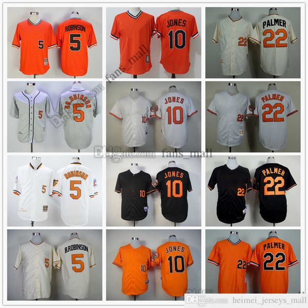 

movie mitchell and ness baseball jersey vintage 22 jim palmer jersey 5 brooks robinson 10 adam jones schoop stitched breathable sport sale, Black