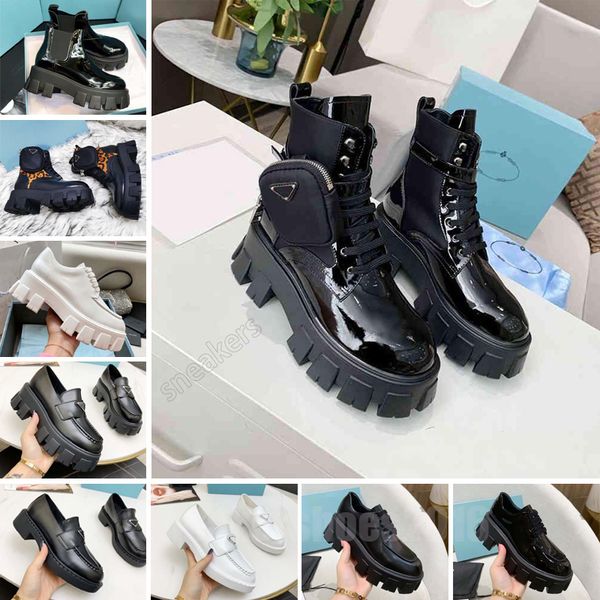 

men women designers rois boots ankle martin boots and nylon boot military inspired combat boots nylon bouch attached to the ankle large size, Black