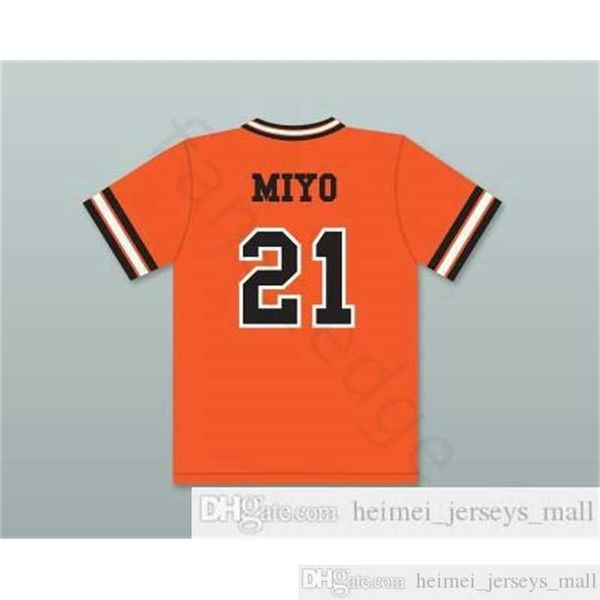 

wholesale mens miyo #21 dragons baseball jerseys pullover vintage moive miyo orange stitched shirts s-xxxl, Black