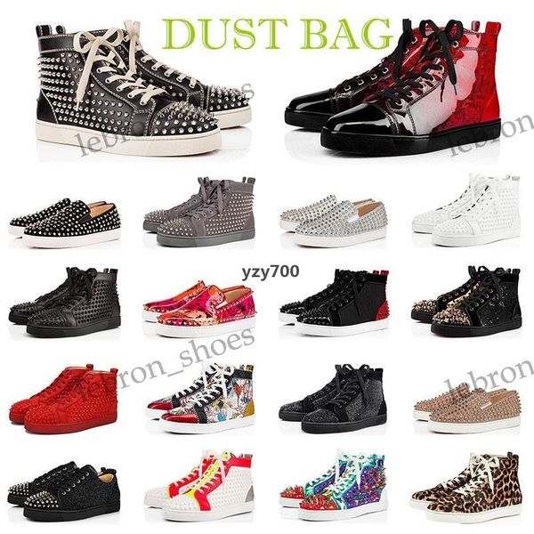 

red-bottoms shoe christians qt men women dress shoes red fashion black leather spike red white yellow sneakers party wedding des ch utj
