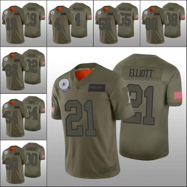 

jersey dallas''cowboys''men #4 dak prescott 19 amari cooper 55 leighton vander esch''nfl''women yout, Black