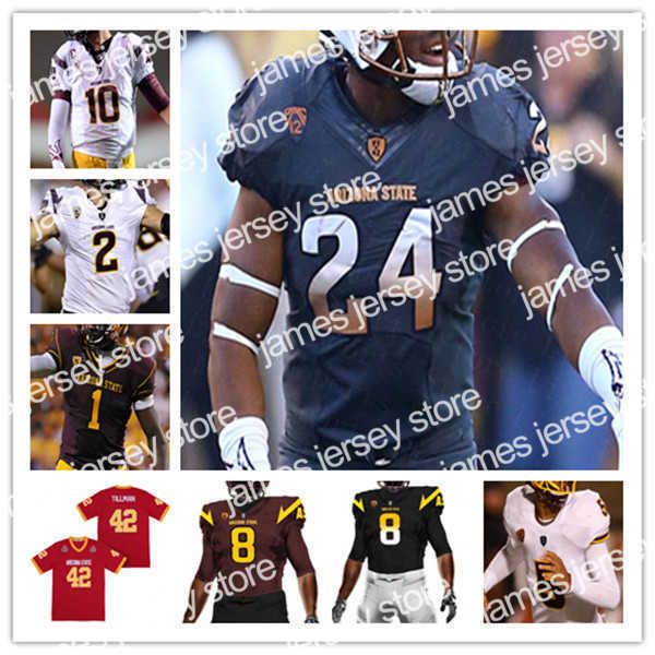 

american college football wear american college football wear custom college football arizona state asu jersey jayden daniels pat tillman ra, Black