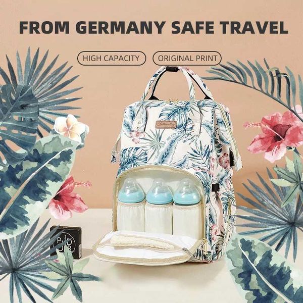 

diaper bags fashion mummy bag portable folding crib bed large-capacity baby diaper backpack female mommy outting lightweight bag t221024
