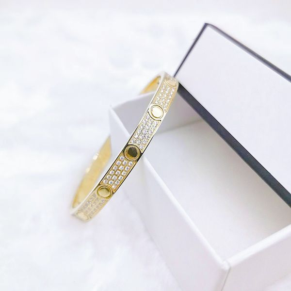 

european and american screwdriver cuff bangle fashion designer bracelet lovers jewelry 18k gold gifts 316l stainless steel factory wholesale, Black
