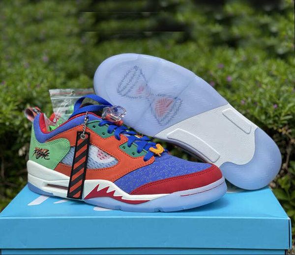 

shoes brand 5 low doernbecher men sports 5s hyper royal orange sneakers dr6287-486 size us 7-13