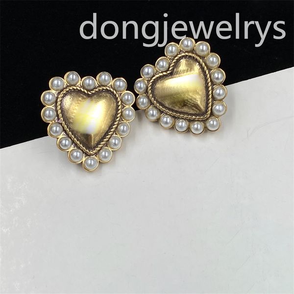 

luxury earring titanium love hoop earring stud dongjewelrys charm shiny earings designer dangle chandelier pearl earrings wedding ear cuff j, Golden;silver