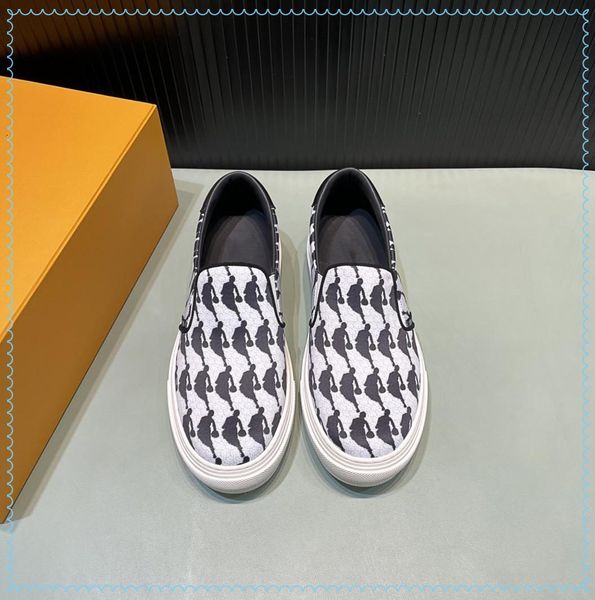 

2021ss luxury men's brand casual shoes side elastic design are us38-45 hrl, Black