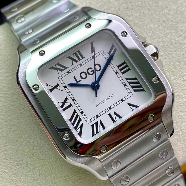 

luxury watches for mens mechanical watch 39mm stainless steel automatic square shape watch 33mm and brand sport wristwatches, Slivery;brown