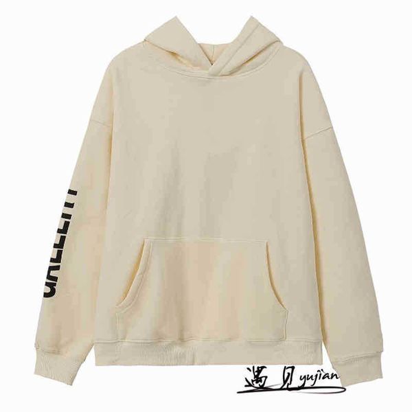 

designer 2022 fashion men's hoodies cotton sweater galleryt deptss basic arms letters print hooded pullover casual loose fitting men&#0, Black