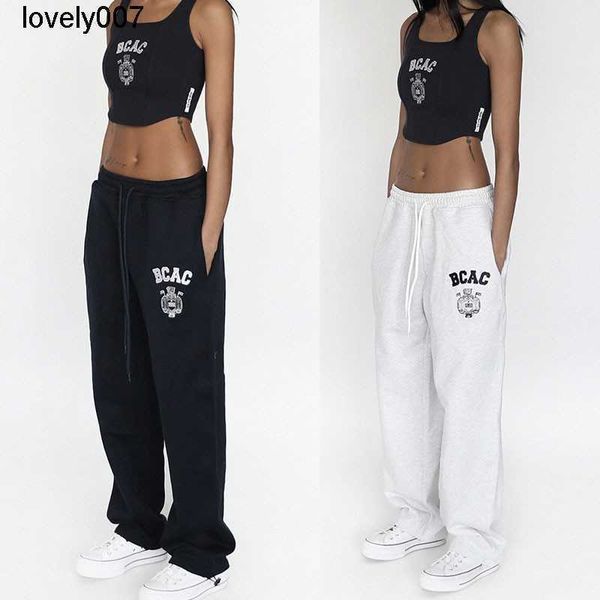 

men's pants designer south babdlood wide pants women new style embroidered sanitary pants women casual sports trend, Black