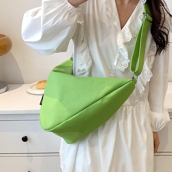 

evening bags canvas crossbody 2022 youth fashion casual large capacity ladies shoulder bag solid color women messenger