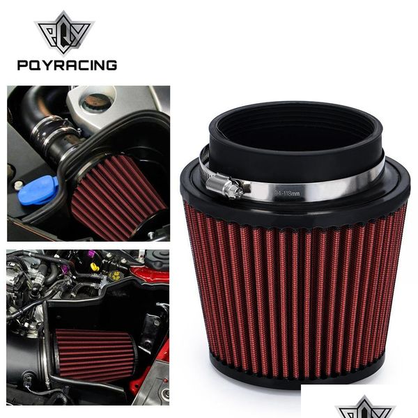 

air filter pqy - car air filter modification high flow inlet cold intake cleaner pipe modified scooter 4" 100mm drop delivery 2022 mo d