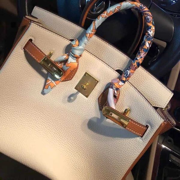 

bag designer luxury totes hermee classic kellies handle handbags head layer cowhide platinum ladies in spring lar first large capacity handb