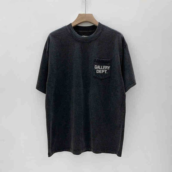 

gallerydept chest letter t shirts men women tees hip hop street style fashion cool cloth for teen european size oversize loose r5je, White;black