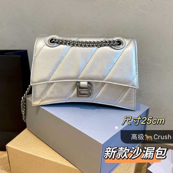 

designer luxury womens bag balencigas handbag b-shaped paris single shoulder messenger fashion square gift shoulder oblique span versatile h