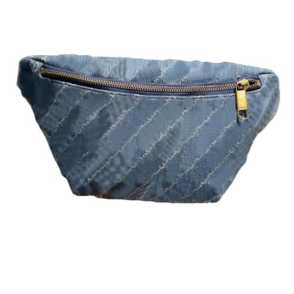 

mens waist bags womens bumbags cross body shoulder couple denim blue crossbody bags letters male female chest packs canvas pouch wallet purs