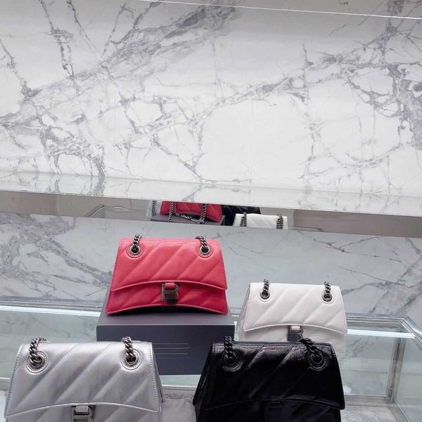 

designer luxury womens bag balencigas handbag b-shaped paris single shoulder messenger fashion square gift shoulder oblique span versatile h