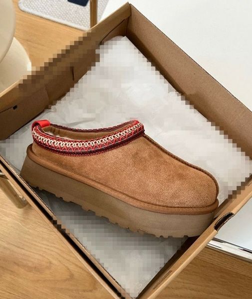 

sell ausg platform woman winter boot designer ankle boots tazz shoes chestnut black warm fur slippers indoor booties