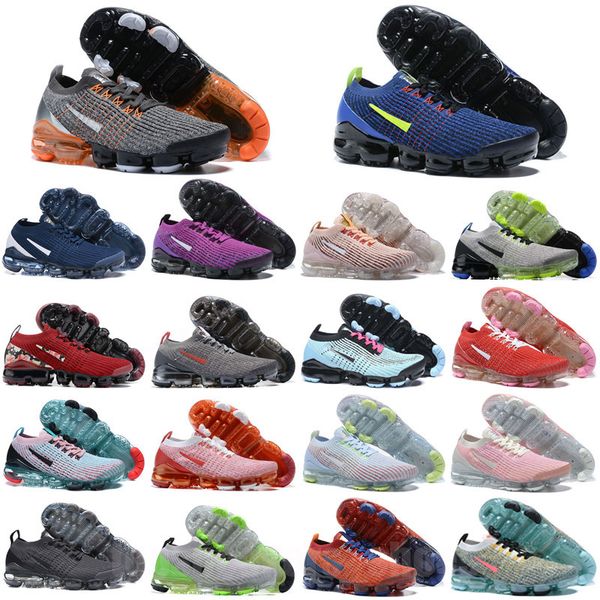 

2019 moc 2 laceless running shoes triple black designer mens women sneakers fly white knit cushion trainers zapatos
