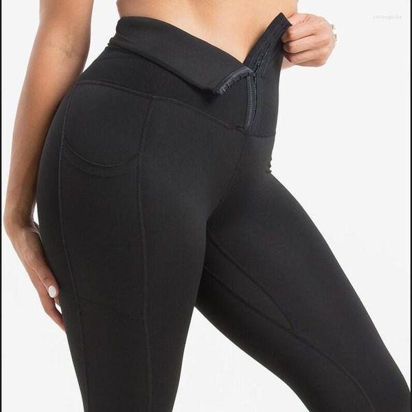 

women's pants women legging for fitness high waist pocket leggings push up sports woman slim black sportswear, Black;white