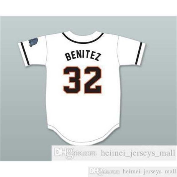 

wholesale mens raffy benitez 32 white baseball jersey with patch black grey white stitched jerseys fast shipping