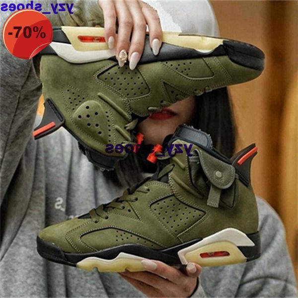 

basketball travis scotts shoes size 14 mens jumpman 6 high retro size 13 women trainers us 14 cactus jack 47 sneakers cn1084-200 us14 eur 48, Black