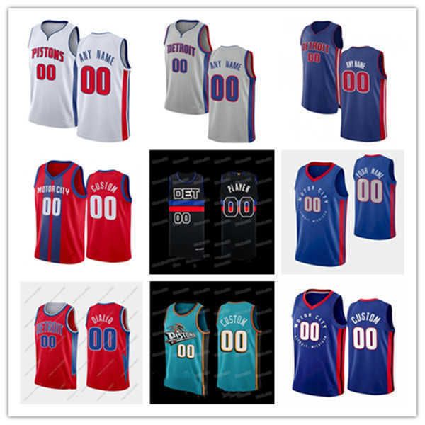 

mens womens youth detroit''pistons''custom 17 rodney mcgruder 27 buddy boeheim 2 cade cunningham 23 jaden ivey 0 jalen d, Black;red